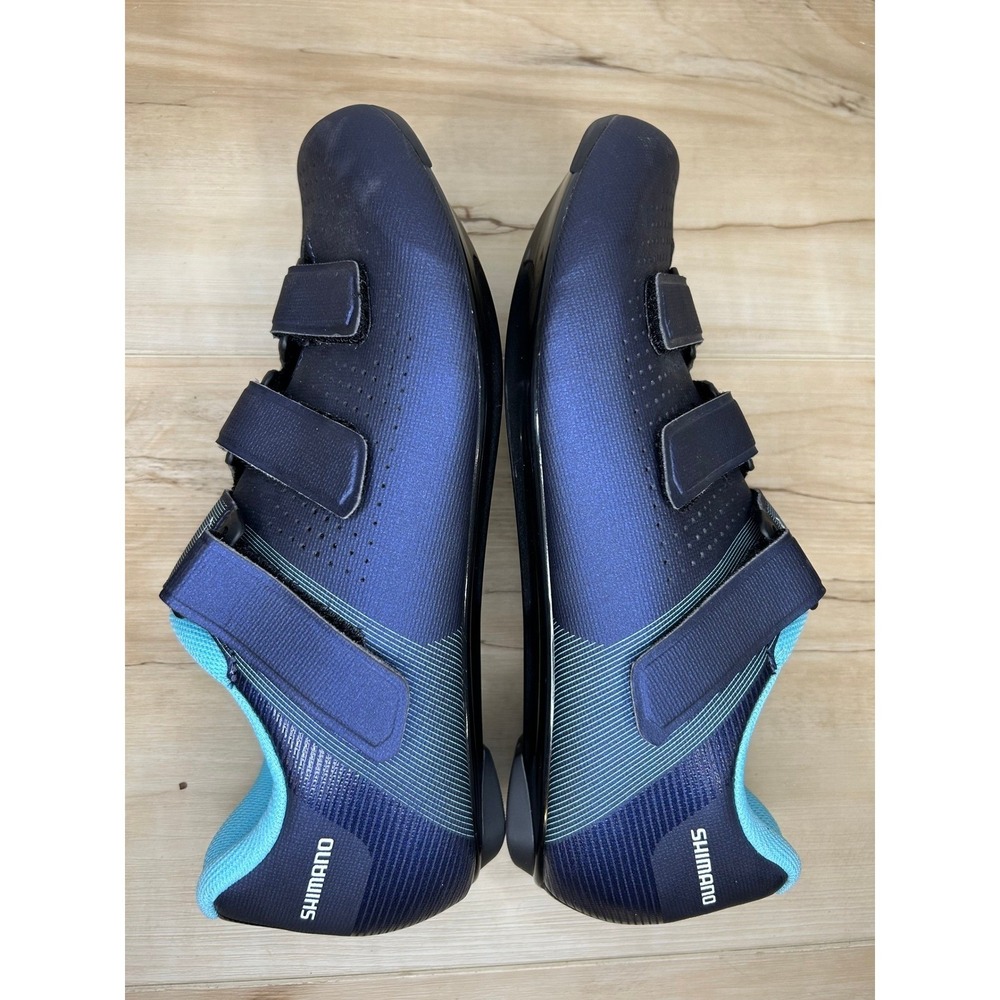 NEW Shimano SH-RC100 RC100 Womens Road Cycling Shoes Navy Blue Size 8.5 9 Cleats - Picture 5 of 12